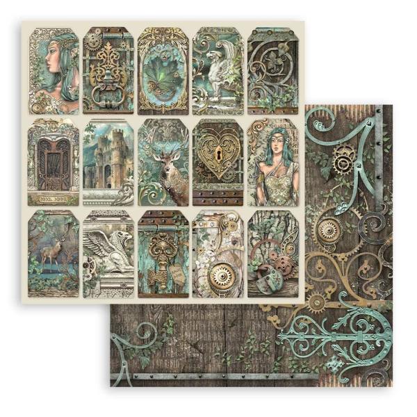 Stamperia - Designpapier "Magic Forest" Paper Pack 12x12 Inch - 10 Bogen