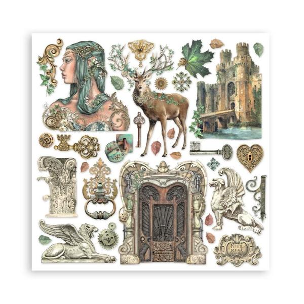 Stamperia - Designpapier "Magic Forest" Paper Pack 12x12 Inch - 10 Bogen