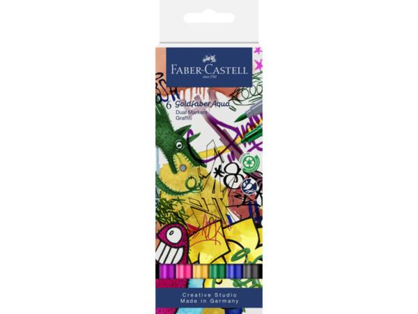 Faber-Castell - Aquarellstifte "Goldfaber Aqua Dual Markers Graffiti"