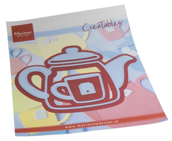 Marianne Design - Präge- und Stanzschablone "Teapot & Glass" Creatables Dies