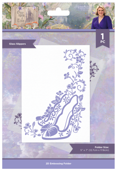 Crafters Companion - Prägefolder "Glass Slippers" Embossingfolder