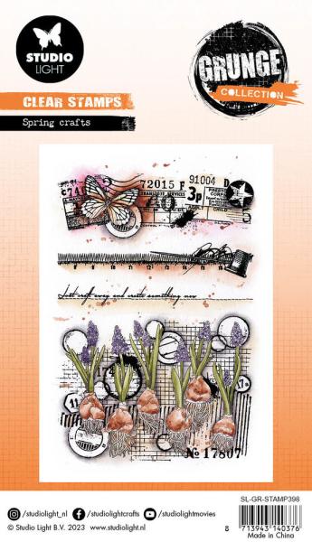 Studio Light - Stempelset "Spring Crafts" Clear Stamps Grunge Collection