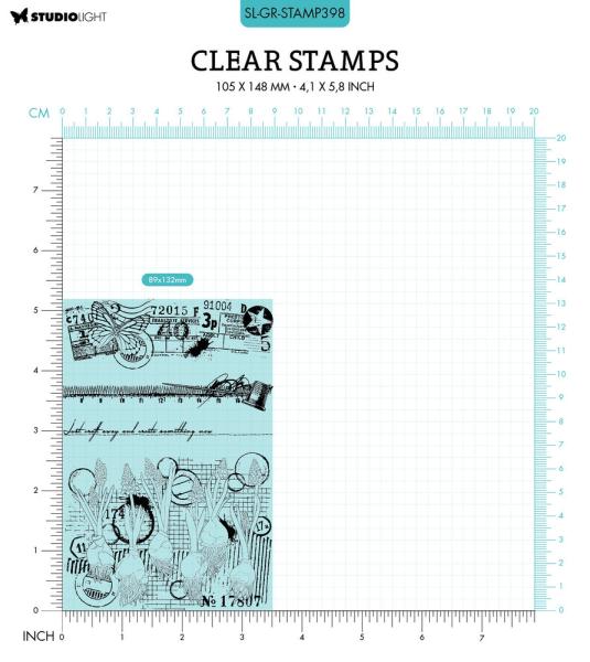 Studio Light - Stempelset "Spring Crafts" Clear Stamps Grunge Collection