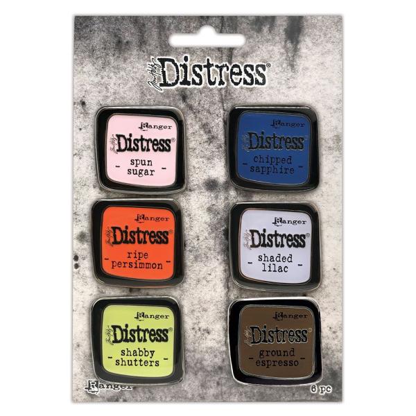 Ranger - Tim Holtz - Anstecknadel "Distress Ink Pad Pin Set 6"