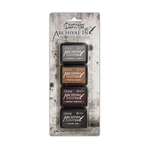 Ranger - Tim Holtz - Stempelkissen "Distress Archival Mini Ink Pad Kit 3" 