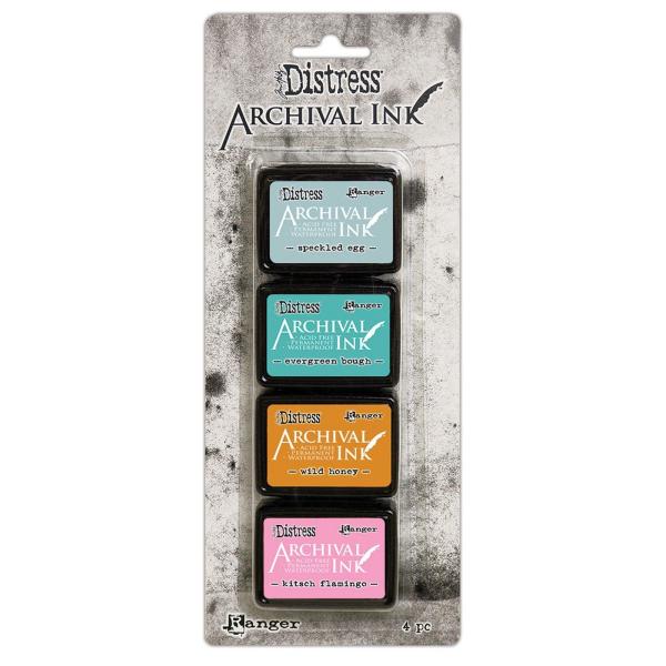 Ranger - Tim Holtz - Stempelkissen "Distress Archival Mini Ink Pad Kit 4" 