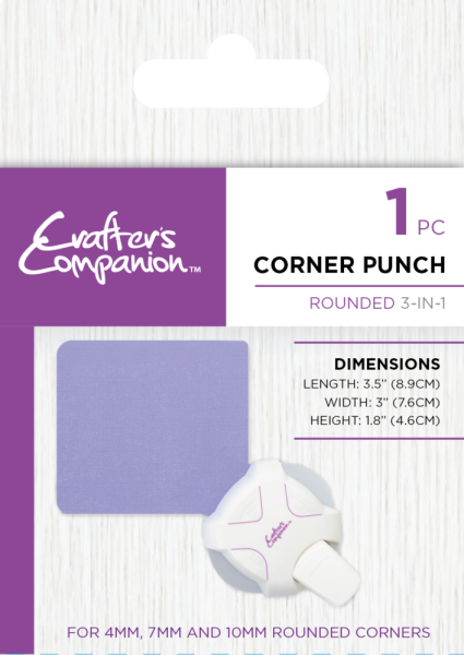 Crafters Companion - Handstanzer "Rounded 3-in-1" Corner Punch