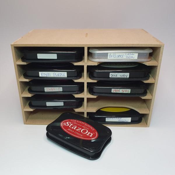 Pronty Crafts - MDF Organizer Grundbox für Stempelkissen "Basic Box Ink Storage"