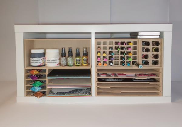 Pronty Crafts - MDF Organizer große Grundbox für Stanzschablonen "Big Box Drawer Dies Storage"