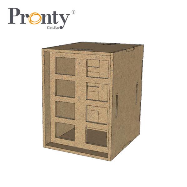 Pronty Crafts - MDF Organizer kleine Grundbox für Stifte "Half Box Acrylic Pens Storage"