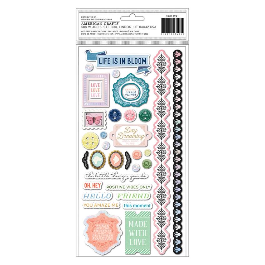 American Crafts - Aufkleber "Brighton Beautiful Things" Sticker