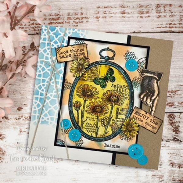 Woodware - Stempelset "Daisy Frame" Clear Stamps 