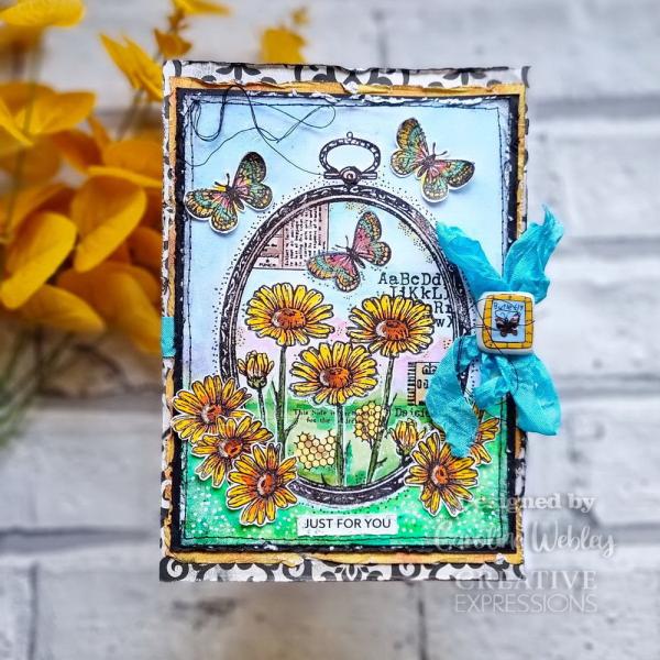 Woodware - Stempelset "Daisy Frame" Clear Stamps 