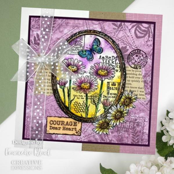 Woodware - Stempelset "Daisy Frame" Clear Stamps 