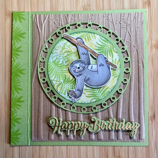 Creative Expressions - Stempelset A5 "Happy Sloth Day" Clear Stamps