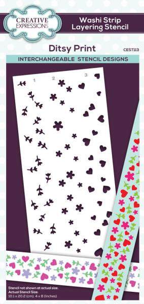 Creative Expressions - Schablone "Ditsy Print" Layering Stencil