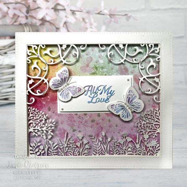 Creative Expressions - Stanzschablone "Wings of Wonder Cherry Blossom Flower & Flourish Corner" Craft Dies