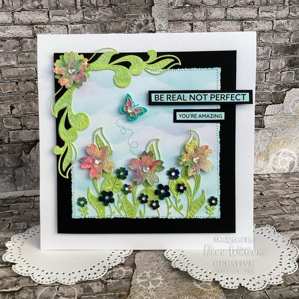 Creative Expressions - Stanzschablone "Wings of Wonder Cherry Blossom Flower & Flourish Corner" Craft Dies