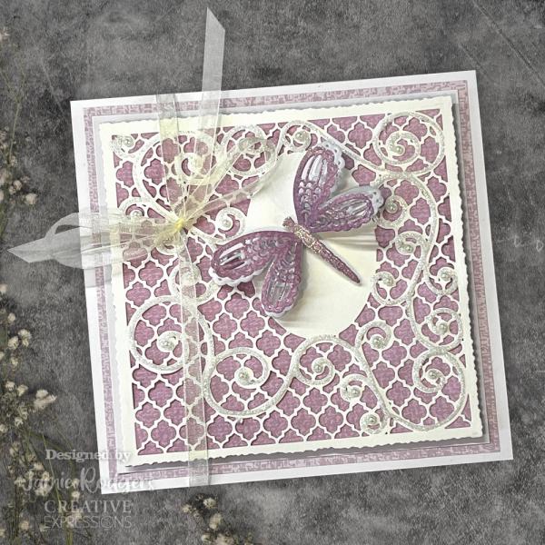 Creative Expressions - Stanzschablone "Wings of Wonder Dragonfly Trellis Aperture" Craft Dies