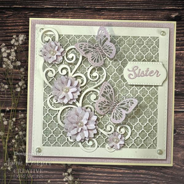 Creative Expressions - Stanzschablone "Wings of Wonder Moroccan Scalloped Lattice Background" Craft Dies