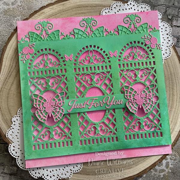 Creative Expressions - Stanzschablone "Wings of Wonder Rose Trellis Panel" Craft Dies