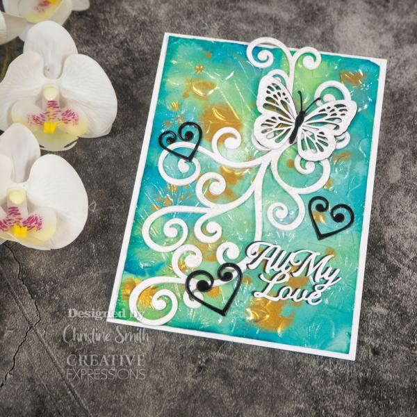 Creative Expressions - Stanzschablone "Wings of Wonder Swirl Flourish" Craft Dies