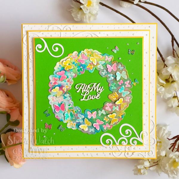 Creative Expressions - Stanzschablone "Wings of Wonder Swirl Flourish" Craft Dies