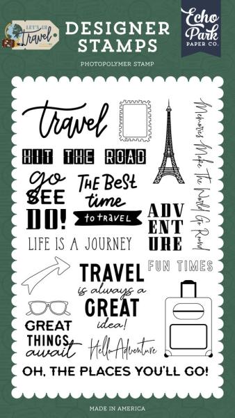 Echo Park - Stempelset "Hit The Road Designer" Clear Stamps