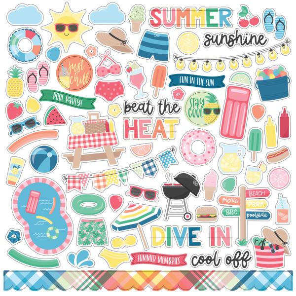 Echo Park - Designpapier "Sun Kissed" Collection Kit 12x12 Inch - 12 Bogen