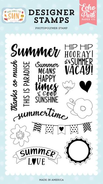 Echo Park - Stempelset "Summer Love Designer" Clear Stamps