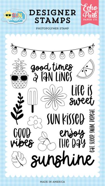 Echo Park - Stempelset "Good Times And Tan Lines Designer" Clear Stamps