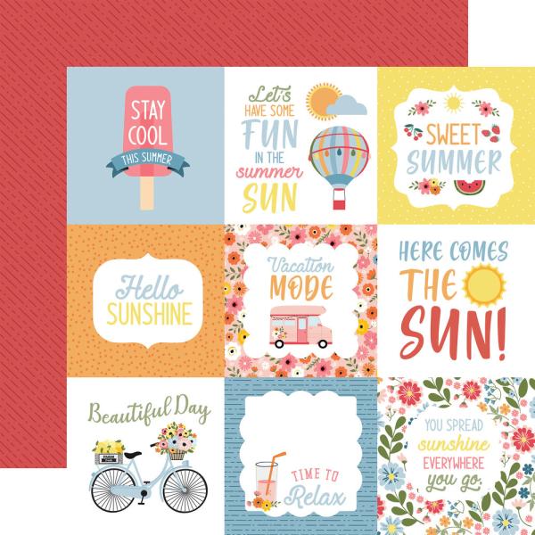 Echo Park - Designpapier "Here Comes The Sun" Collection Kit 12x12 Inch - 12 Bogen