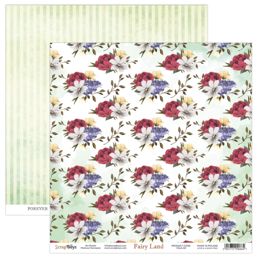 ScrapBoys - Designpapier "Fairy Land" Paper Pack 12x12 Inch - 12 Bogen