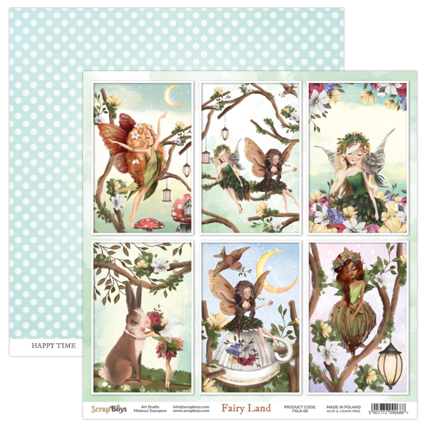 ScrapBoys - Designpapier "Fairy Land" Paper Pack 12x12 Inch - 12 Bogen