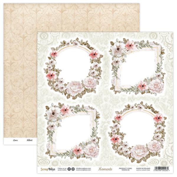 ScrapBoys - Designpapier "Moments" Paper Pack 6x6 Inch - 24 Bogen