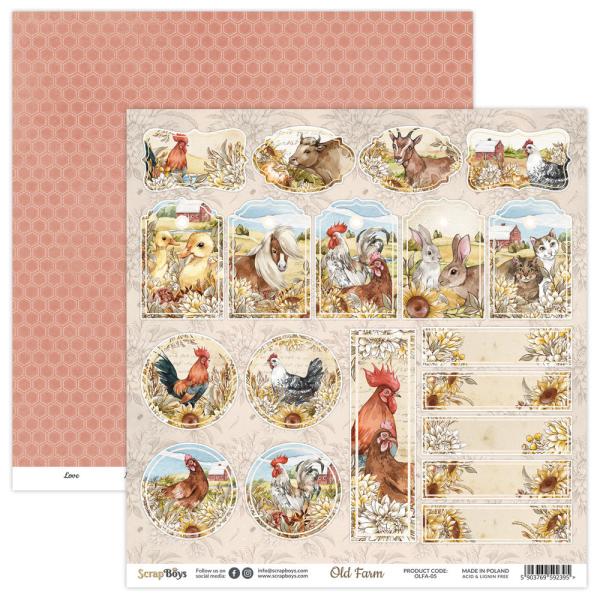 ScrapBoys - Designpapier "Old Farm" Paper Pack 12x12 Inch - 12 Bogen