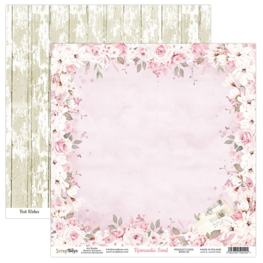 ScrapBoys - Designpapier "Romantic Soul" Paper Pack 6x6 Inch - 24 Bogen