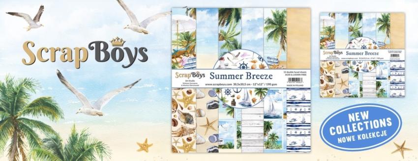 ScrapBoys - Designpapier "Summer Breeze" Paper Pack 12x12 Inch - 12 Bogen