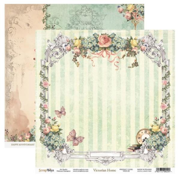 ScrapBoys - Designpapier "Victorian Home" Paper Pack 12x12 Inch - 12 Bogen