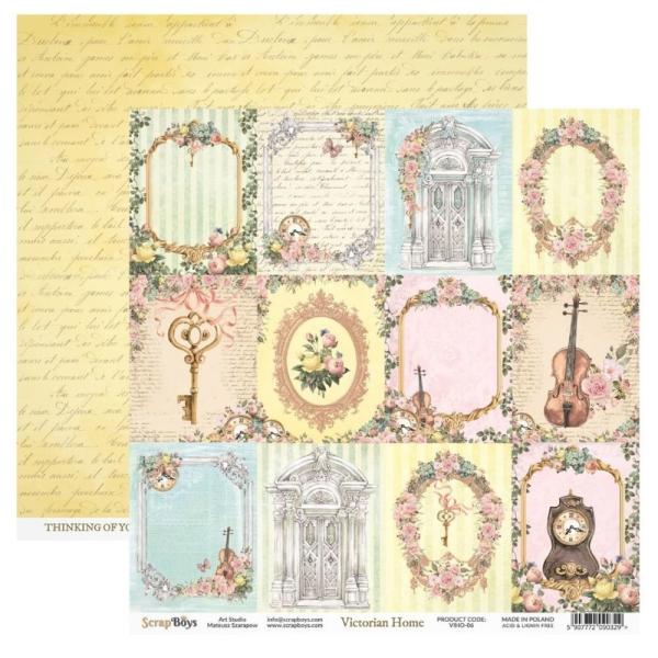 ScrapBoys - Designpapier "Victorian Home" Paper Pack 12x12 Inch - 12 Bogen