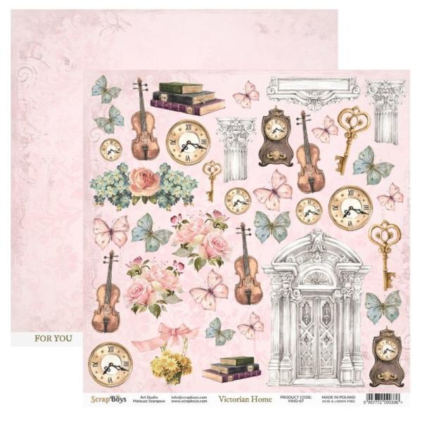 ScrapBoys - Designpapier "Victorian Home" Paper Pack 12x12 Inch - 12 Bogen