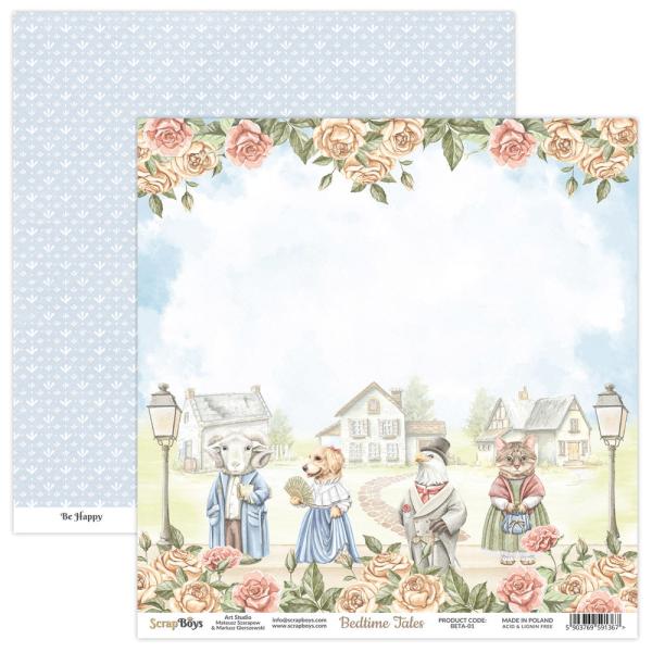 ScrapBoys - Designpapier "Bedtime Tales" Paper Pack 12x12 Inch - 12 Bogen