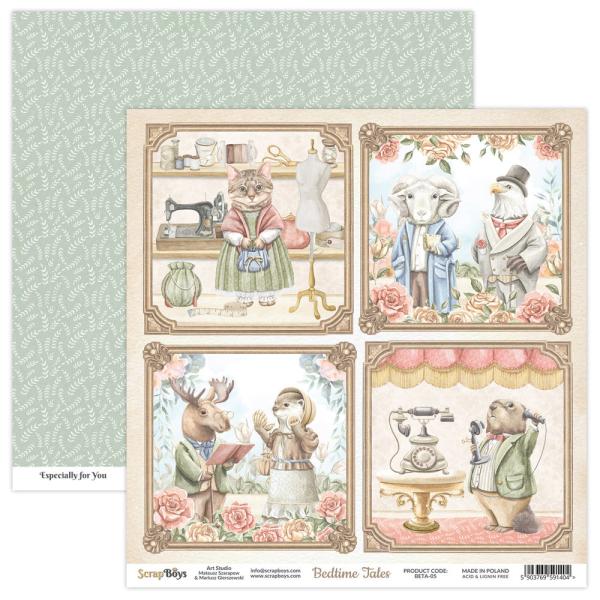 ScrapBoys - Designpapier "Bedtime Tales" Paper Pack 12x12 Inch - 12 Bogen