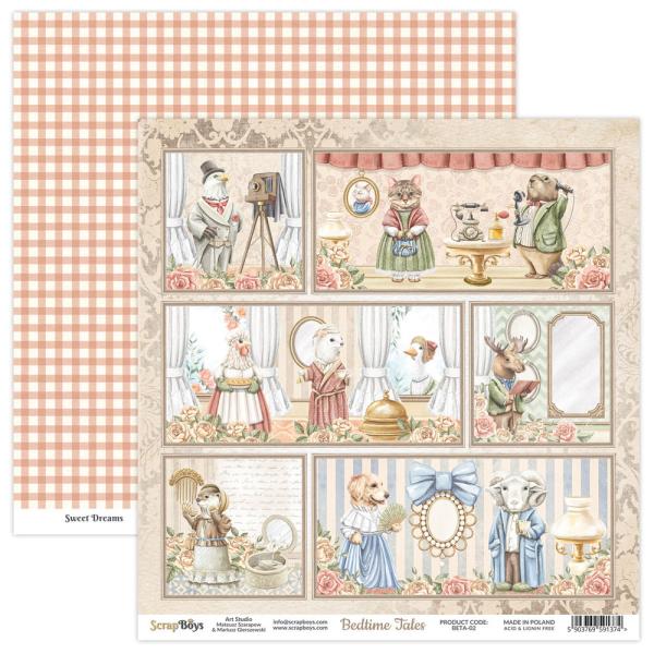 ScrapBoys - Designpapier "Bedtime Tales" Paper Pack 6x6 Inch - 24 Bogen