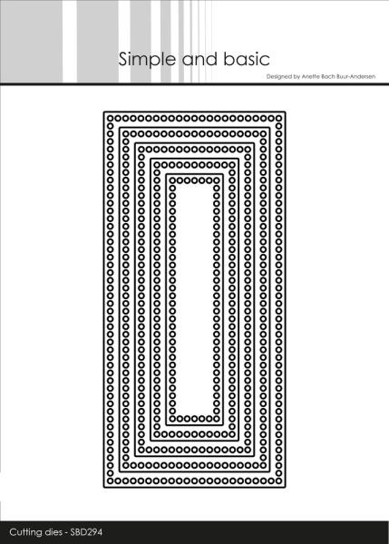Simple and Basic - Stanzschablone 7x14,5 cm "Circle Edges Mini Slim" Dies