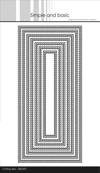 Simple and Basic - Stanzschablone 20,5x9,5 cm "Circle Edges Slimcard" Dies