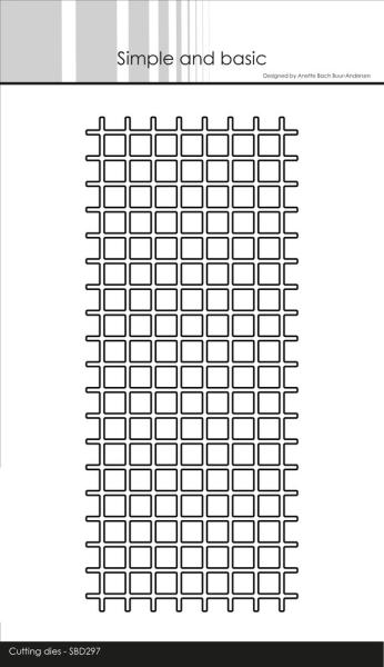 Simple and Basic - Stanzschablone 8,3x19,3 "Grid" Dies