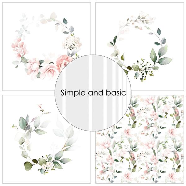 Simple and Basic - Designpapier "Soft Spring" Paper Pack 12x12 Inch - 8 Bogen 