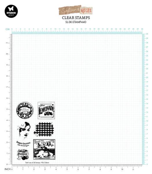 Studio Light - Stempelset "Vintage Labels" Clear Stamps