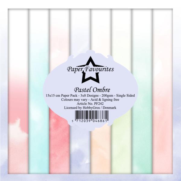 Paper Favourites - Designpapier "Pastel Ombre" Paper Pack 6x6 Inch - 24 Bogen